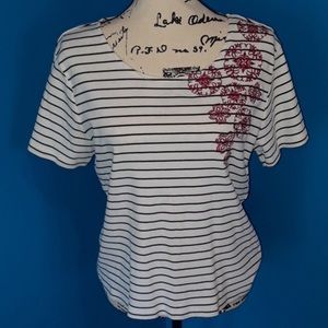 JM Collection short sleeve shirt Sz L